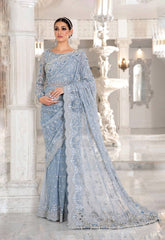 maria b. Pakistani designer sarees  net collection