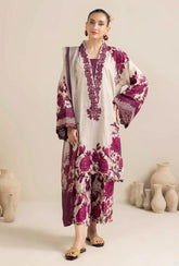 AIZAH PRINTED LAWN EMBROIDERY DRESS 3 PIECE 2245