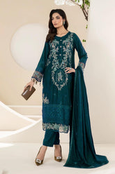 MARIA B DHANAK EMBROIDERY DRESS 3 PIECE 2370