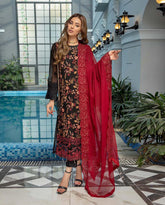 AZURE LAWN EMBROIDERY DRESS 3 PIECE UNSTITCHED 120