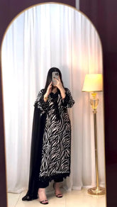 MARIA B SILK EMBROIDERY DRESS 3 PIECE 2310