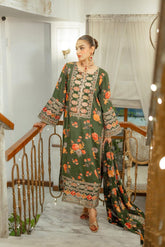 ANEELAS SILK EMBROIDERY DRESS 3 PIECE 2375