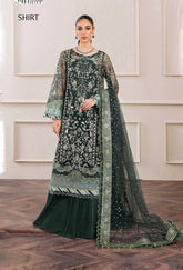 BAROQUE SOFT NET HEAVILY EMBROIDERY DRESS 3 PIECE