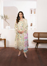 LAAM LAWN EMBROIDERY DRESS 3 PIECE