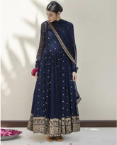 MARIA B EMBROIDERY MAXI DRESS UNSTITCHED 3 PIECE