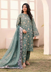 BAROQUE LAWN PRINTED EMBROIDERY DRESS 3 PIECE UNSTITCHED 2102