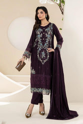 MARIA B DHANAK EMBROIDERY DRESS 3 PIECE 2370