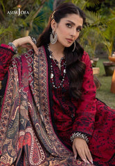ASIM JOFA LAWN EMBROIDERY DRESS 3 PIECE UNSTITCHED