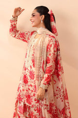 MARIA B KHADDAR PRINTED EMBROIDERY DRESS 3 PIECE 2396