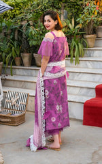 ASIFA NABEEL LAWN PRINTED EMBROIDERY DRESS 3 PIECE UNSTITCHED