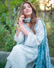 FARASHA LAWN PRINTED EMBROIDERY DRESS 3 PIECE UNSTITCHED