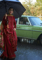 HUSSAIN REHAR LAWN PRINTED EMBROIDERY DRESS 3 PIECE UNSTITCHED 2325
