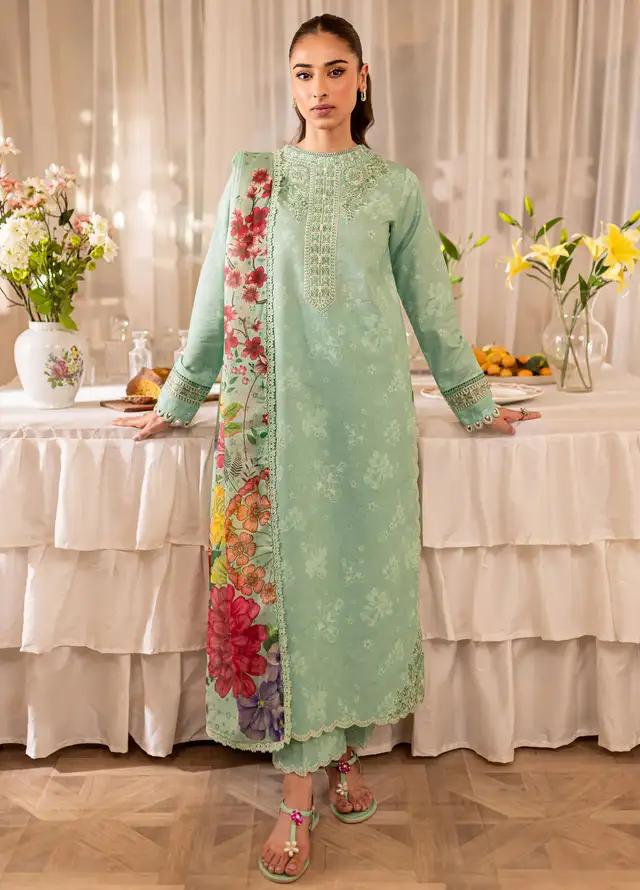 FARASHA LAWN PRINTED EMBROIDERY DRESS 3 PIECE UNSTITCHED