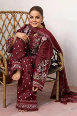SOBIA NAZIR LAWN PRINTED EMBROIDERY DRESS 3 PIECE