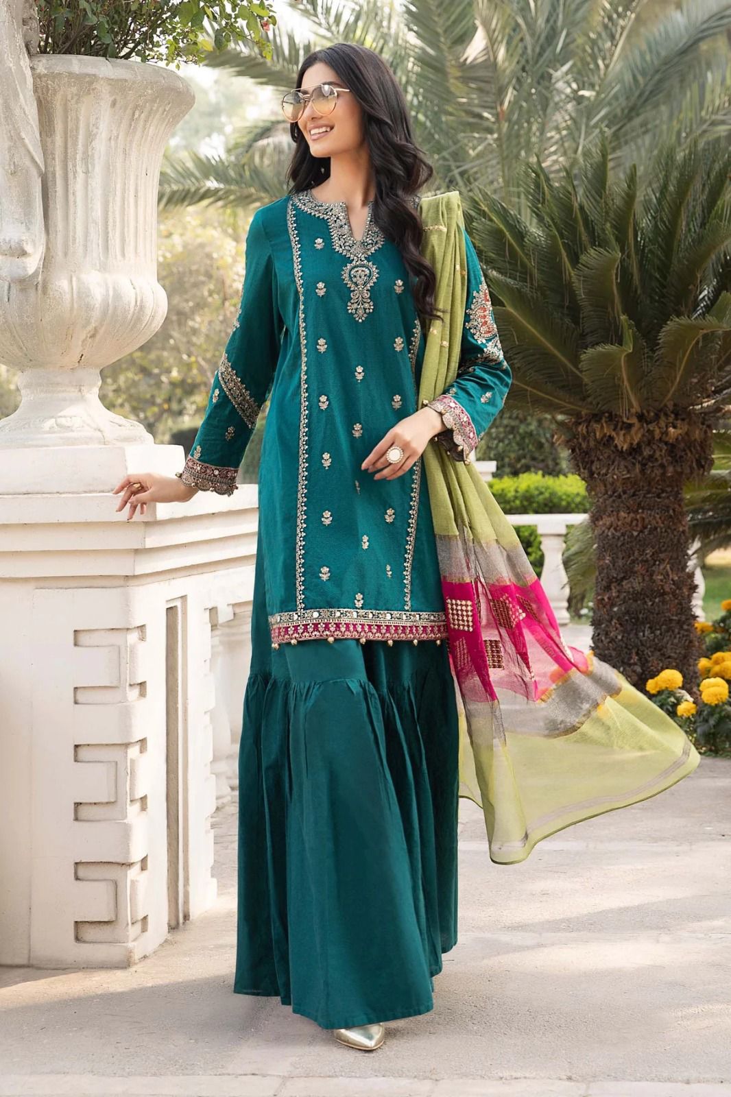 MARIA B EID COLLECTION LAWN EMBROIDERY DRESS 3 PIECE UNSTITCHED