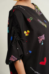 LULUSAR SILK PRINTED DRESS 2 PIECE 2399