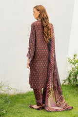 BAROUQE KHADDAR PRINTED EMBROIDERY DRESS 3 PIECE 2406