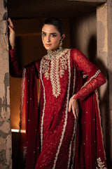 AZURE EMBROIDERED CHIFFON DRESS 3 PIECE 2361