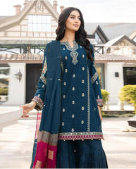 MARIA B LAWN EMBROIDERY DRESS 3 PIECE UNSTITCHED