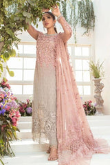 MARIA B WEDDING COLLECTION TIE AND DIE EMBROIDERY DRESS 3 PIECE