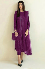 BAROOQUE SOFT NET EMBROIDERY COLLECTION 3 PIECE 2364