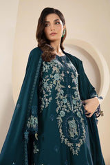 MARIA B DHANAK EMBROIDERY DRESS 3 PIECE 2370
