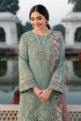 IMROZIA SOFT ORGANZA HEAVILY EMBROIDERY DRESS 3 PIECE 2376