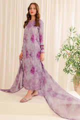FARASHA LAWN PRINTED EMBROIDERY DRESS 3 PIECE UNSTITCHED