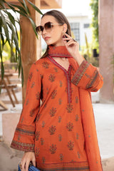 MARIA B LAWN PRINTED EMBROIDERY DRESS 3 PIECE UNSTITCHED