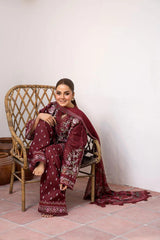 SOBIA NAZIR DHANAK EMBROIDERY DRESS 3 PIECE 2366