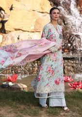 ELAAF LAWN PRINTED EMBROIDERY DRESS 3 PIECE UNSTITCHED