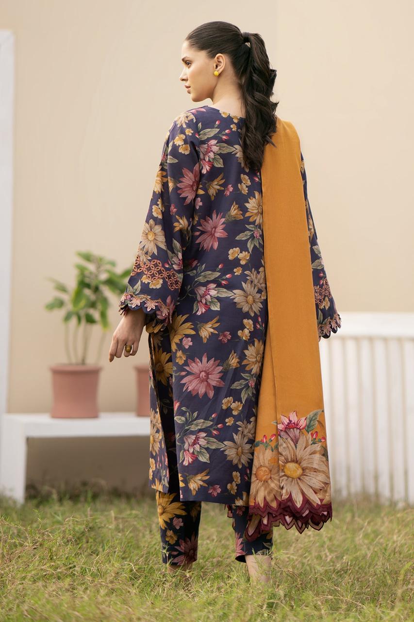 BAROOQUE EID COLLECTION LAWN PRINTED DRESS 3 PIECE UNSTITCHED