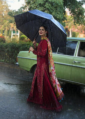 HUSSAIN REHAR LAWN PRINTED EMBROIDERY DRESS 3 PIECE UNSTITCHED 2325
