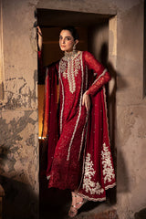 AZURE EMBROIDERED CHIFFON DRESS 3 PIECE 2361