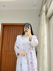 MARIA B LAWN EMBROIDERY DRESS 3 PIECE 2287
