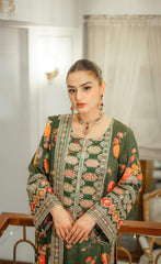 ANEELAS SILK EMBROIDERY DRESS 3 PIECE 2375