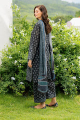 BAROUQE KHADDAR PRINTED EMBROIDERY DRESS 3 PIECE 2406