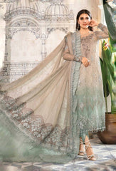 MARIA B WEDDING COLLECTION TIE AND DIE EMBROIDERY DRESS 3 PIECE