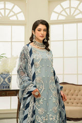 ZAINAB CHOTTANI HEAVILY EMBROIDERY DRESS3 PIECE UNSTITCHED
