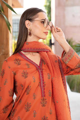 MARIA B LAWN PRINTED EMBROIDERY DRESS 3 PIECE UNSTITCHED