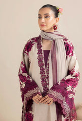 AIZAH PRINTED LAWN EMBROIDERY DRESS 3 PIECE