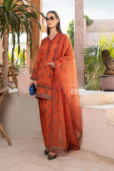 MARIA B LAWN PRINTED EMBROIDERY DRESS 3 PIECE UNSTITCHED