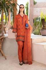 MARIA B LAWN PRINTED EMBROIDERY DRESS 3 PIECE UNSTITCHED