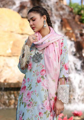 ELAAF LAWN PRINTED EMBROIDERY DRESS 3 PIECE UNSTITCHED