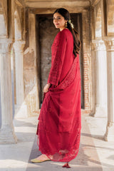 IMROZIA SOFT NET HEAVILY EMBROIDERY DRESS 3 PIECE 2338