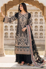 IMROZIA SOFT ORGANZA HEAVILY EMBROIDERY DRESS 3 PIECE 2384