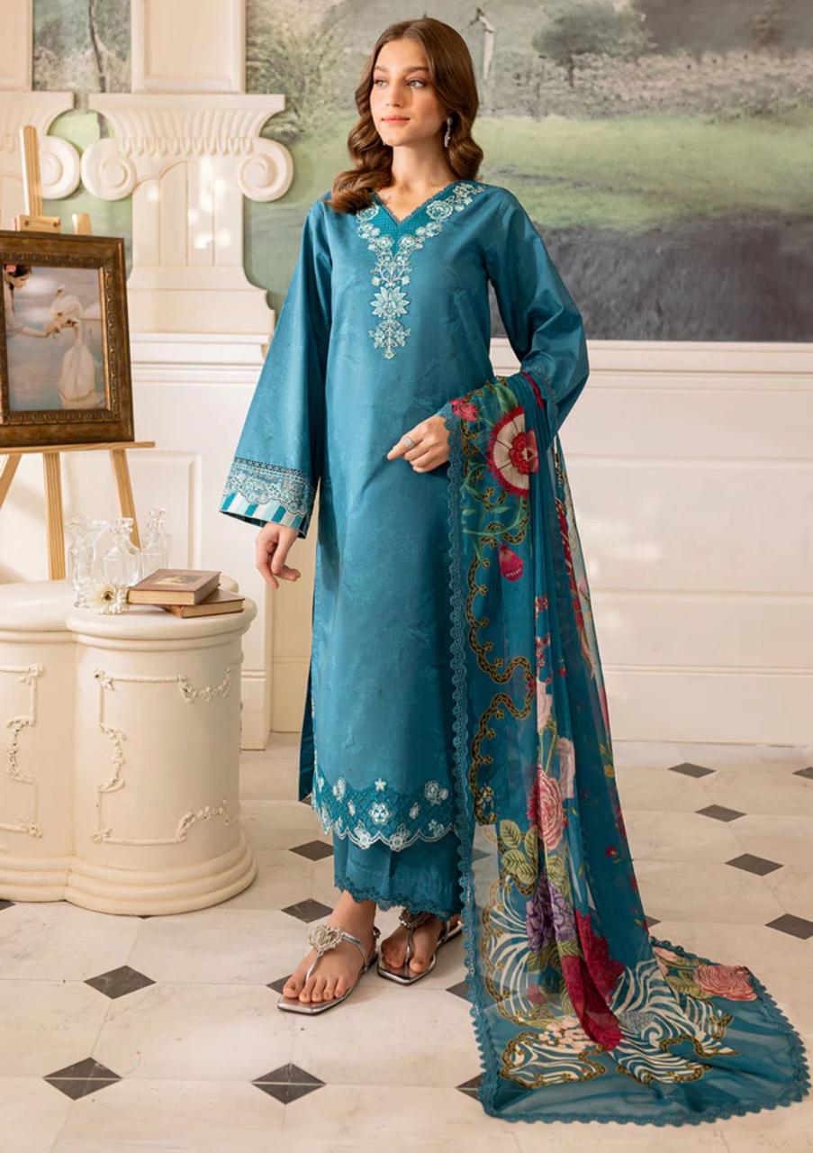 FARASHA LAWN PRINTED EMBROIDERY DRESS 3 PIECE UNSTITCHED