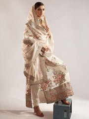 ivory white organza dress embroidery dresses online by aizah collection